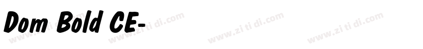 Dom Bold CE字体转换 Dom Bold CE字体转换